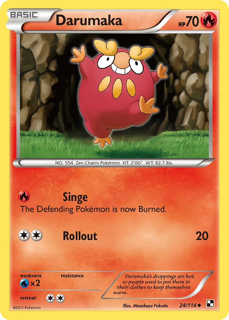 Darumaka — Black and White — Pokemon
