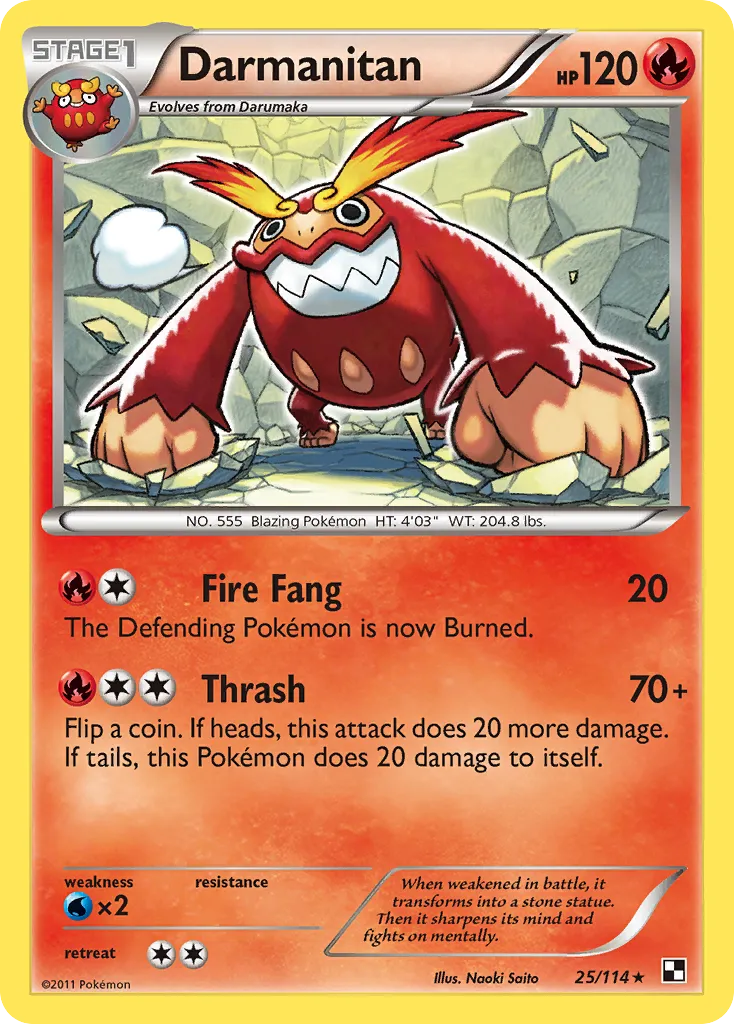 Darmanitan — Black and White — Pokemon