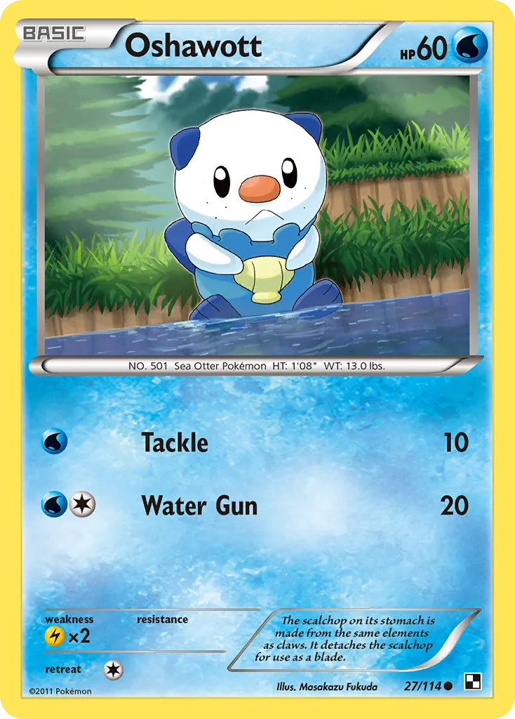 Oshawott — Black and White — Pokémon