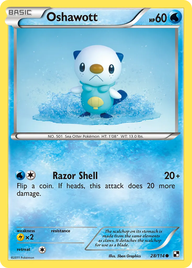 Oshawott — Black and White — Pokémon
