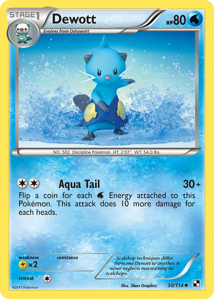Dewott — Black and White — Pokemon