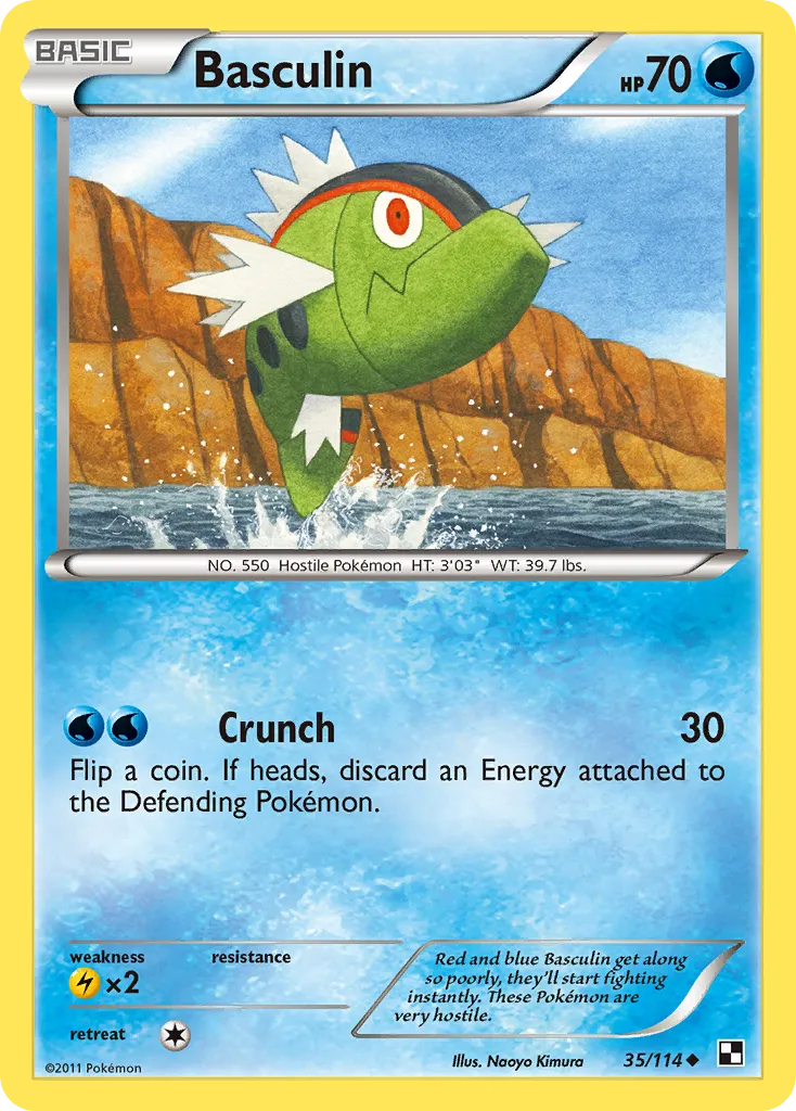 Basculin — Black and White — Pokemon