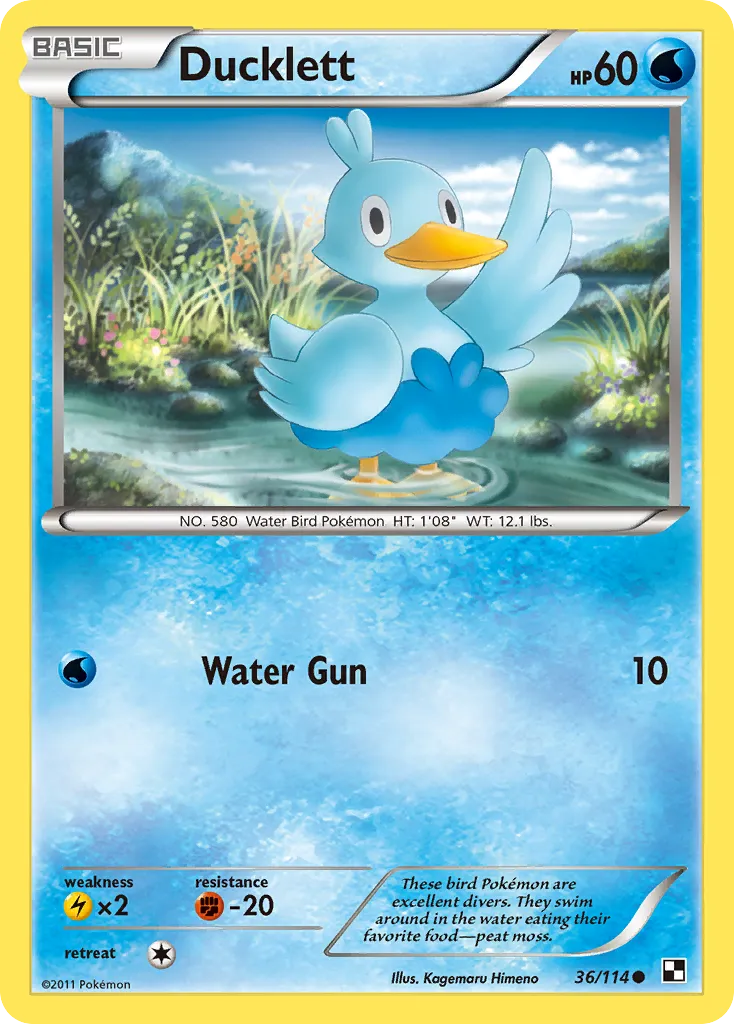 Ducklett — Black and White — Pokemon