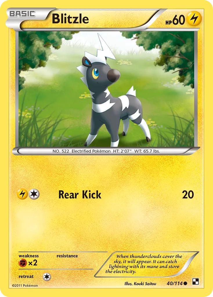 Zébibron — Black and White — Pokémon