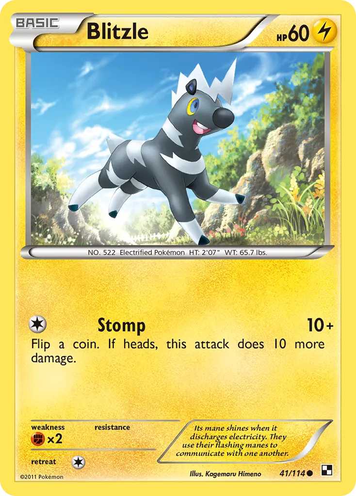 Zébibron — Black and White — Pokemon