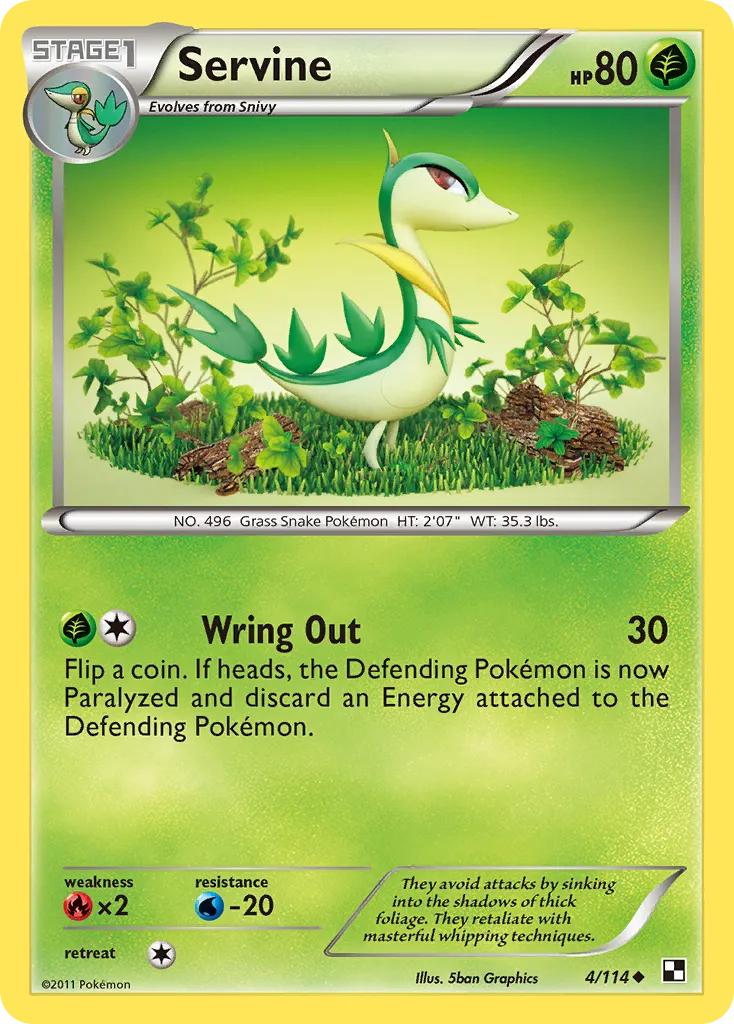 Lianaja — Black and White — Pokemon