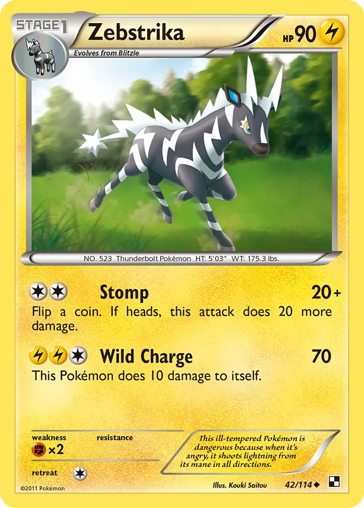 Zéblitz — Black and White — Pokemon