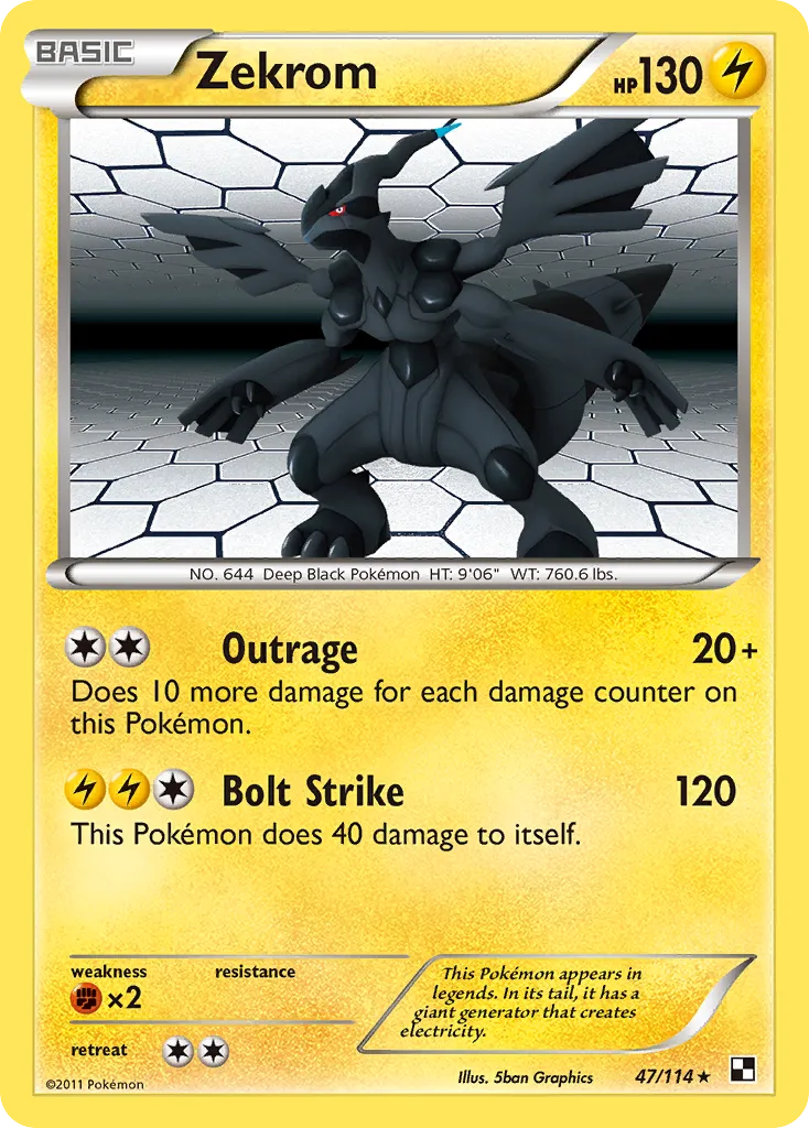 Zekrom — Black and White — Pokémon