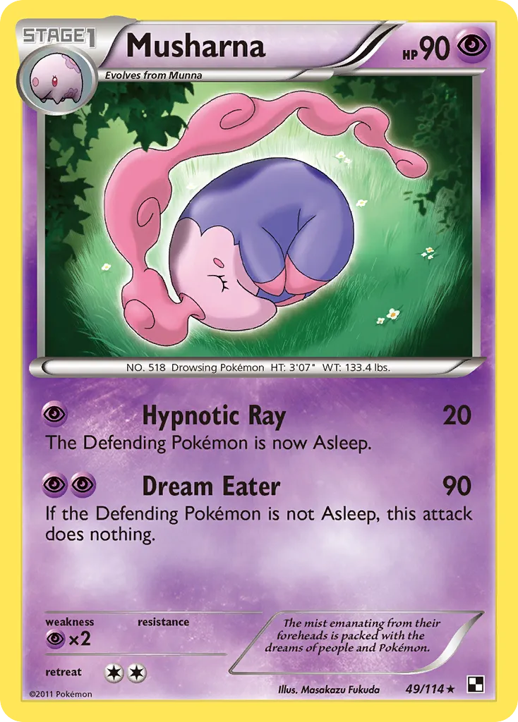 Musharna — Black and White — Pokemon