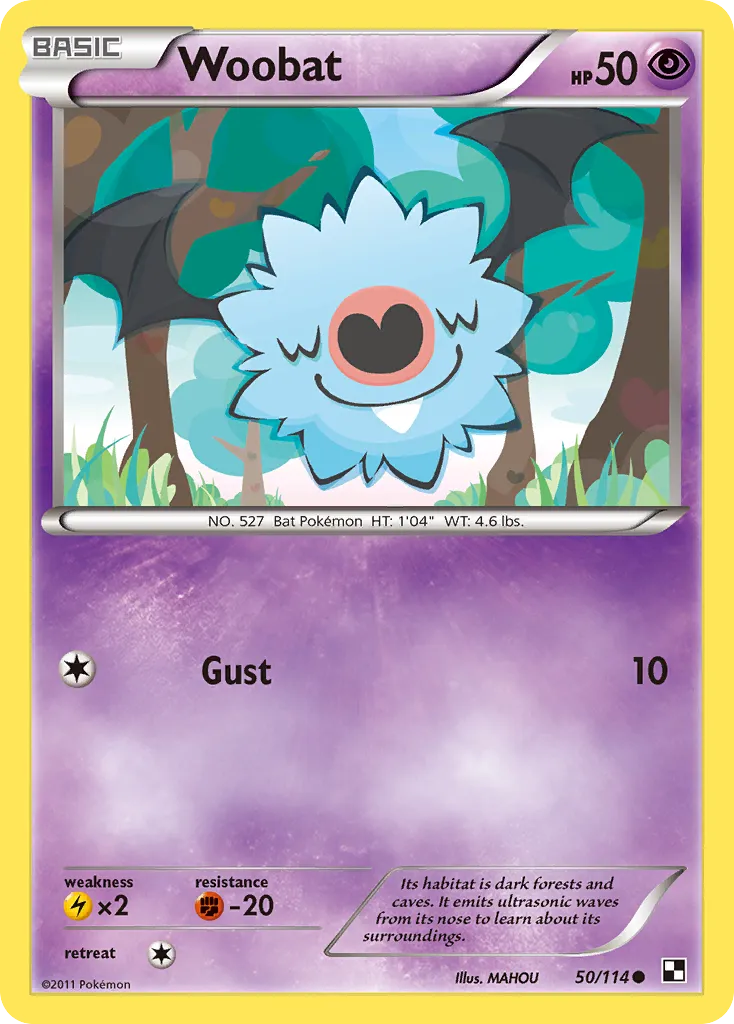 Woobat — Black and White — Pokemon
