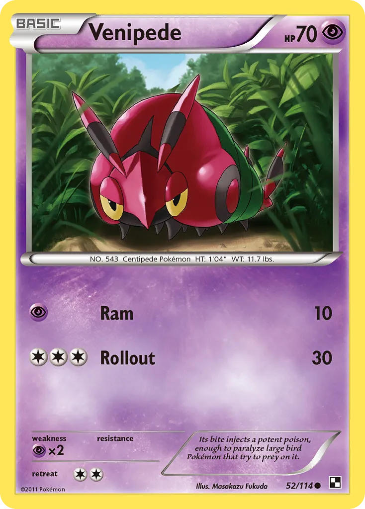 Venipede — Black and White — Pokemon