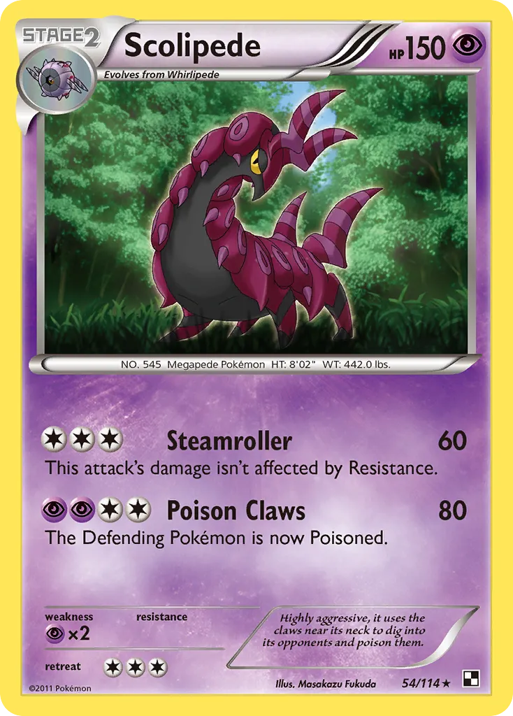Scolipede — Black and White — Pokémon