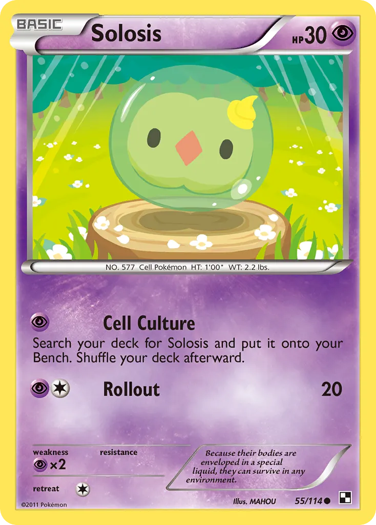 Solosis — Black and White — Pokémon