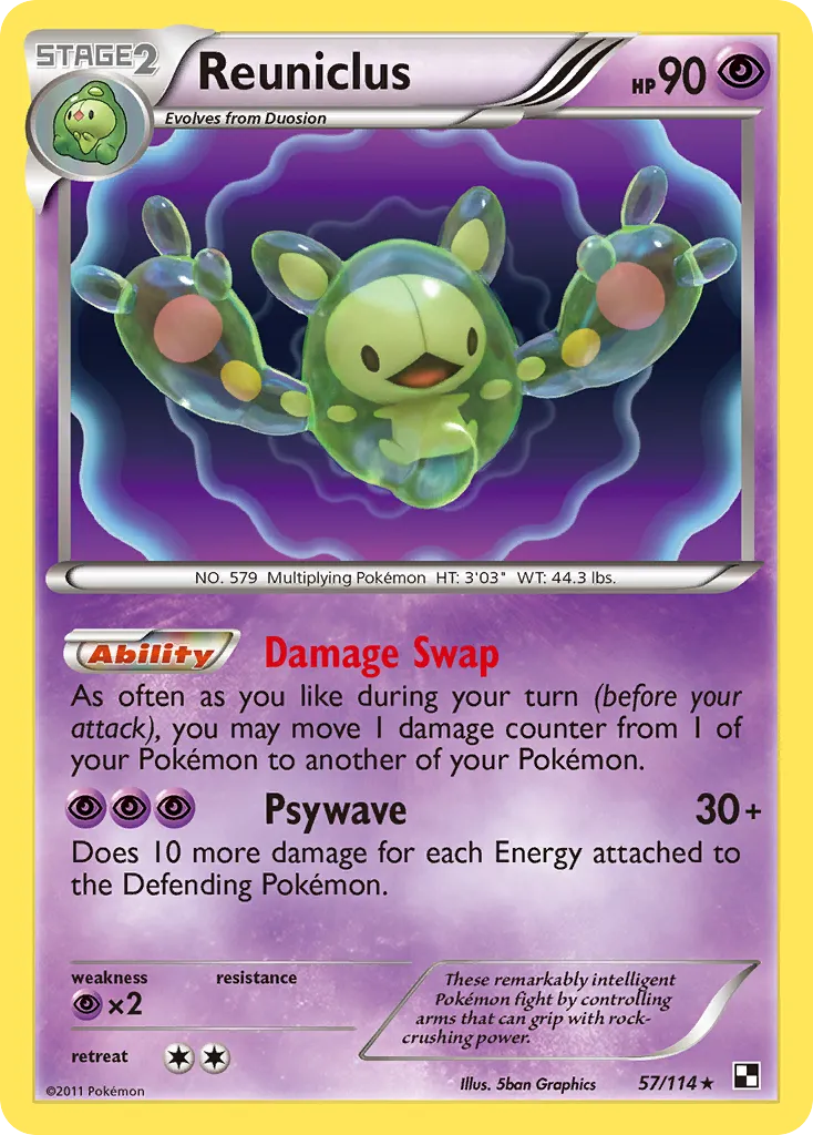 Reuniclus — Black and White — Pokemon