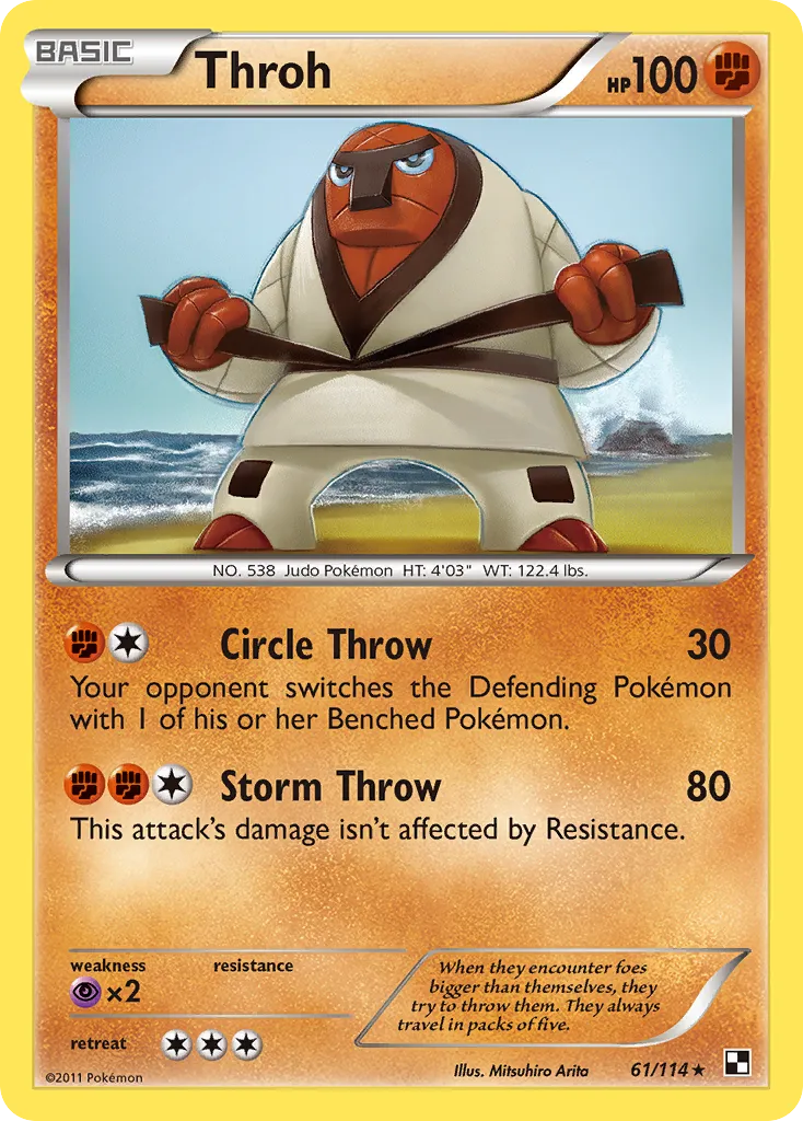 Throh — Black and White — Pokemon