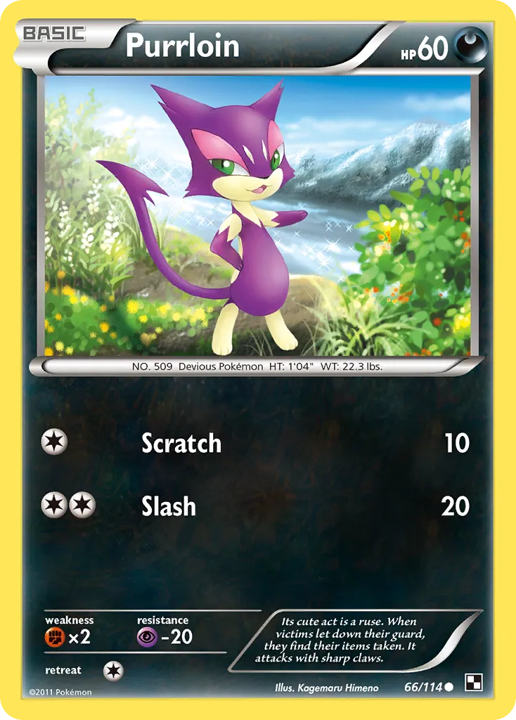 Purrloin — Black and White — Pokémon