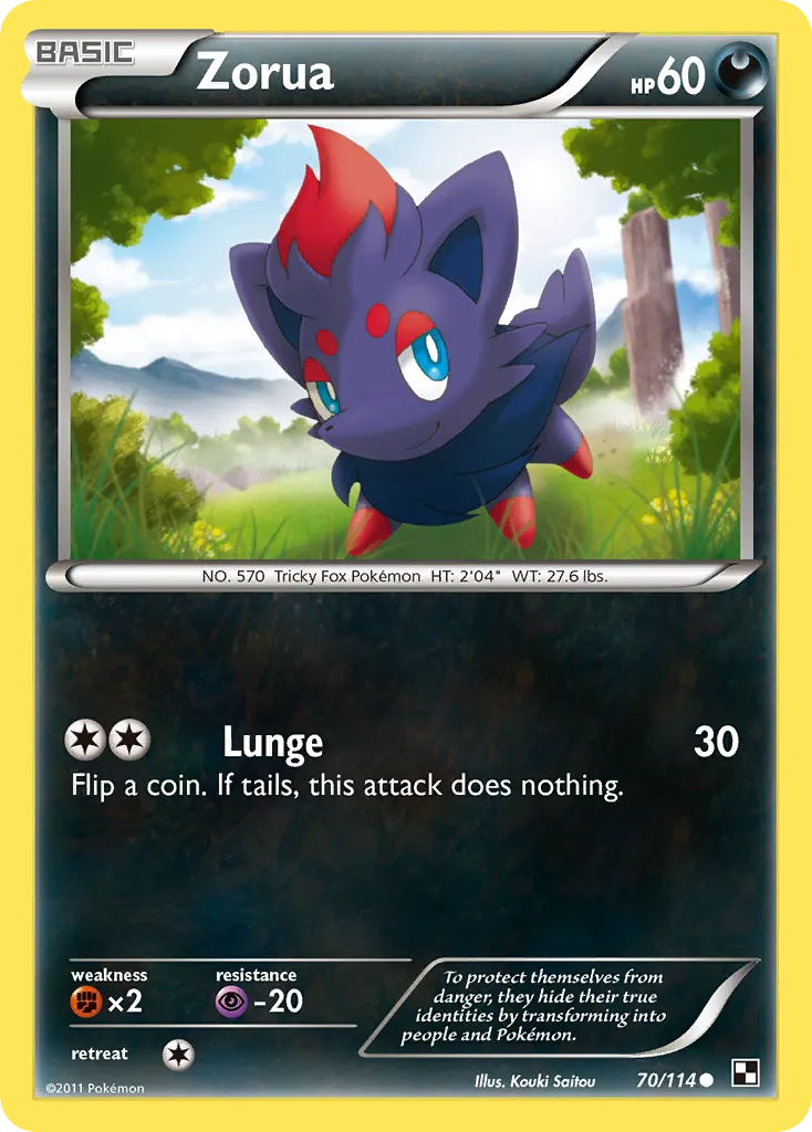 Zorua — Black and White — Pokémon