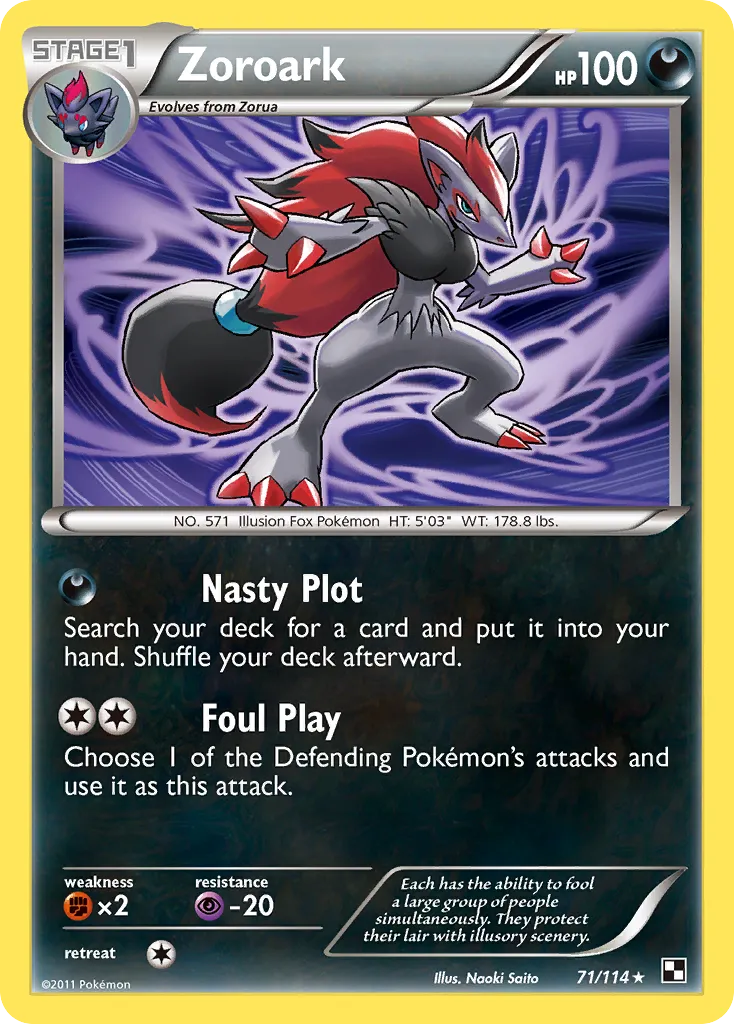 Zoroark — Black and White — Pokémon