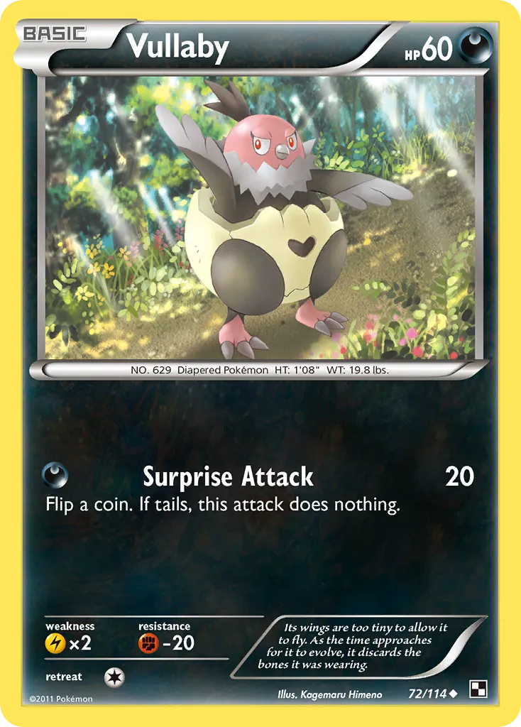 Vullaby — Black and White — Pokémon