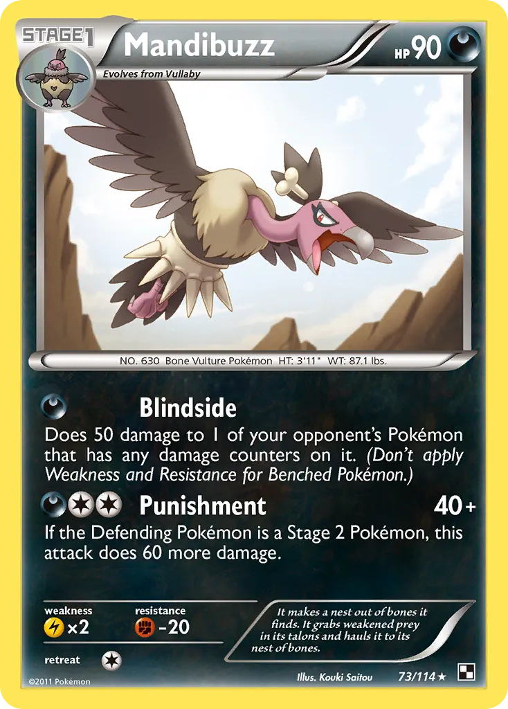 Mandibuzz — Black and White — Pokemon