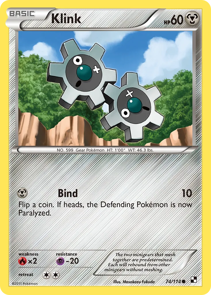 Klink — Black and White — Pokemon