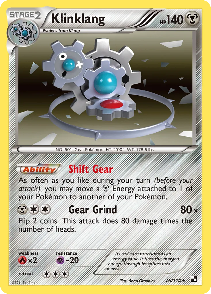 Klinklang — Black and White — Pokémon