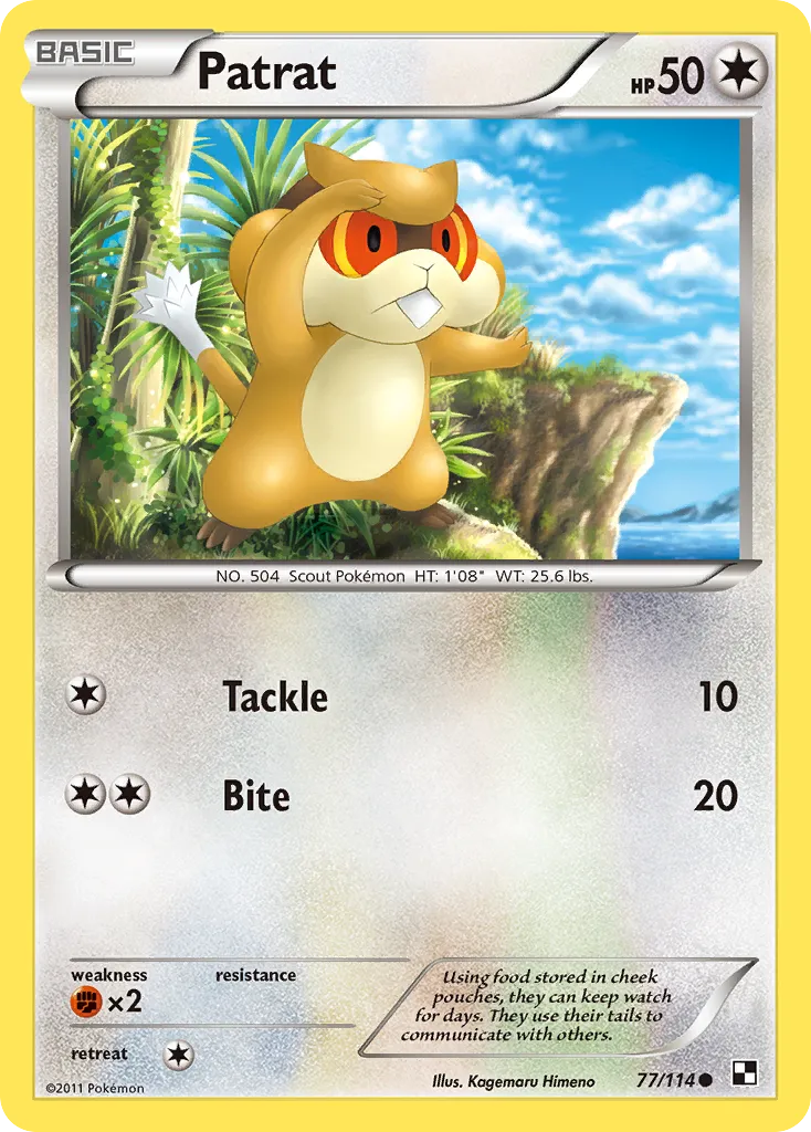Patrat — Black and White — Pokemon