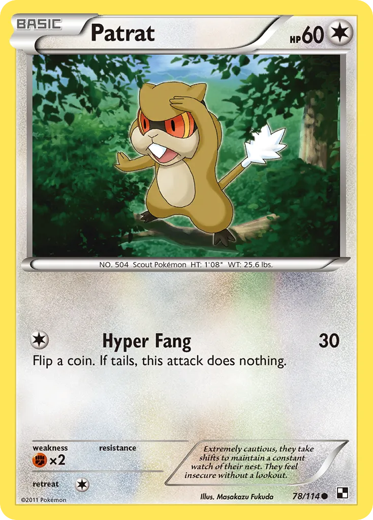 Ratentif — Black and White — Pokémon