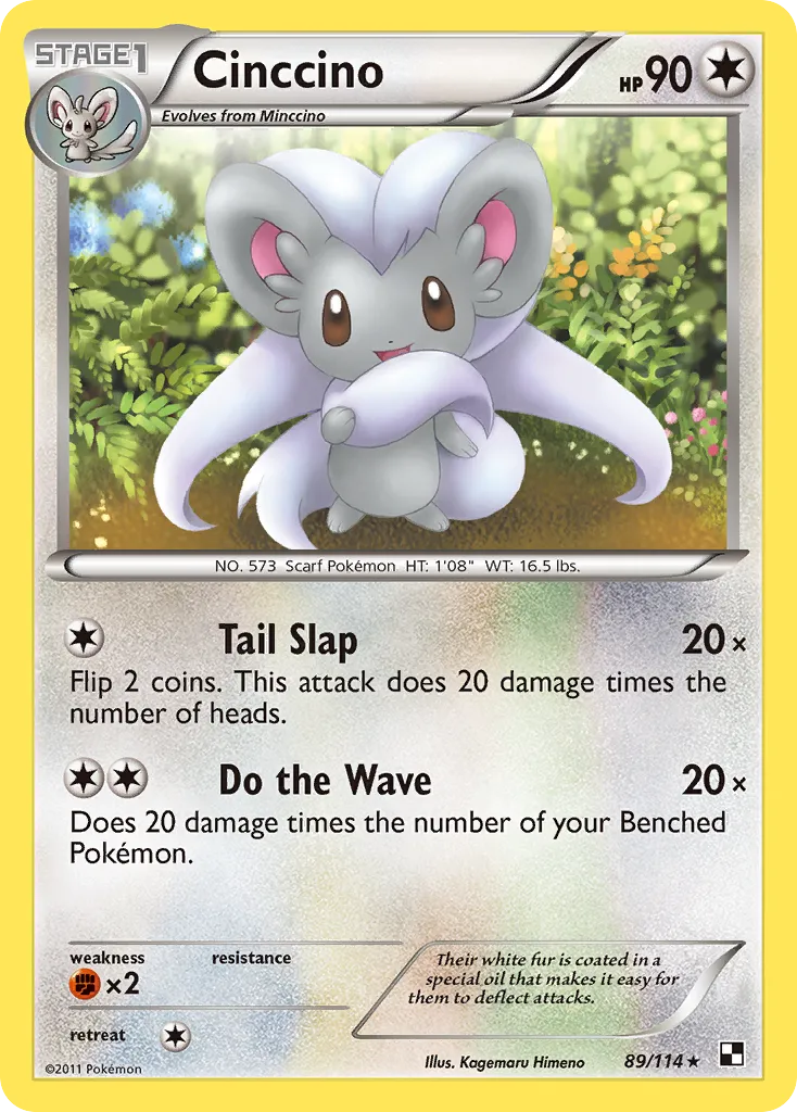 Cinccino — Black and White — Pokemon