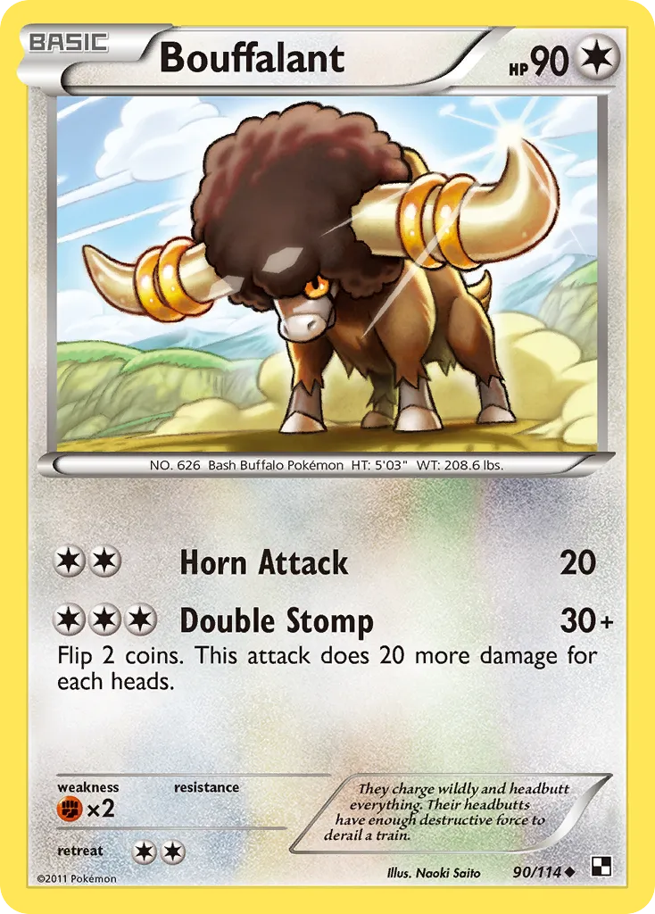 Bouffalant — Black and White — Pokemon