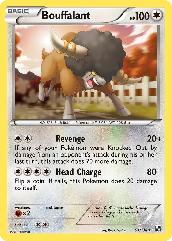 Bouffalant — Black and White — Pokémon