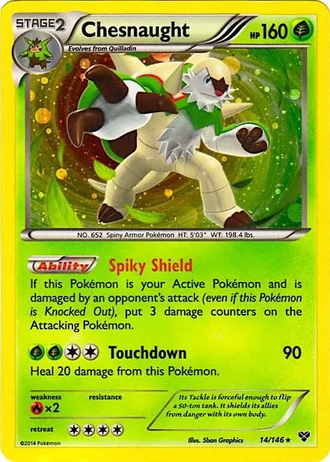 Chesnaught — Blister Exclusives — Pokemon