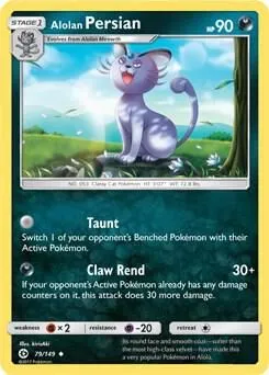 Alolan Persian — Blister Exclusives — Pokemon