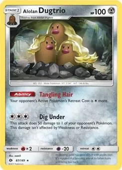 Alolan Dugtrio — Blister Exclusives — Pokémon