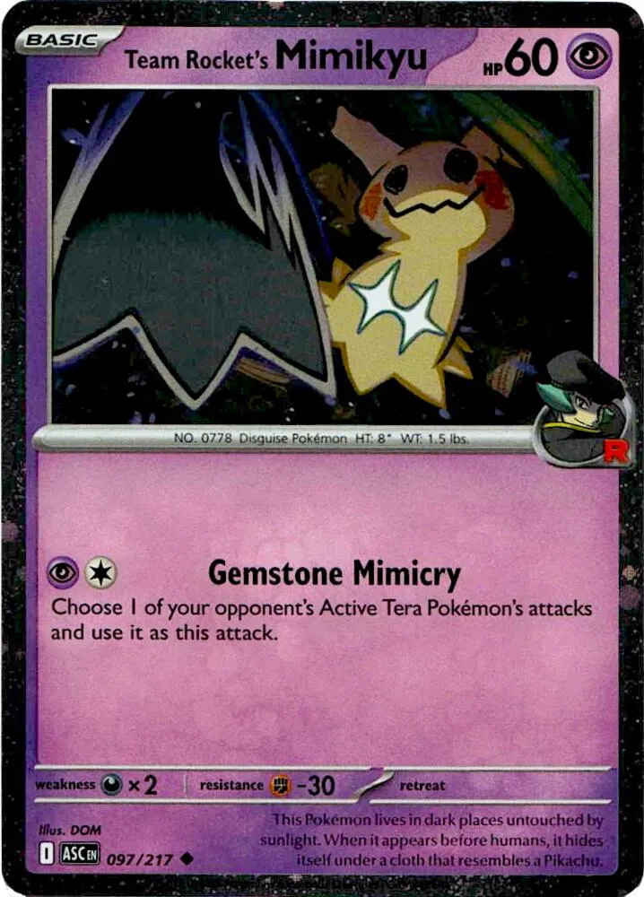 Mimiqui de la Team Rocket — Blister Exclusives — Pokémon