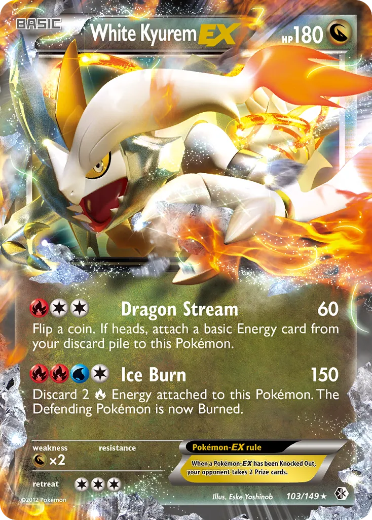 White Kyurem EX — Boundaries Crossed — Pokemon