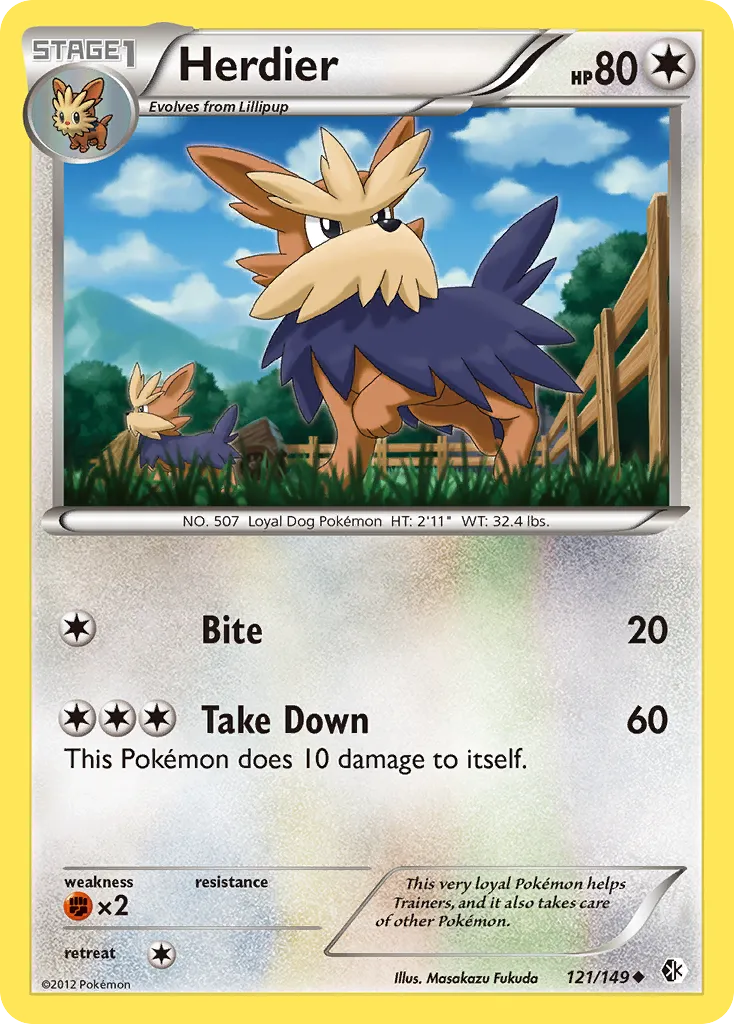 Herdier — Boundaries Crossed — Pokemon