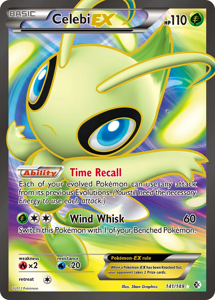 Celebi EX — Boundaries Crossed — Pokemon