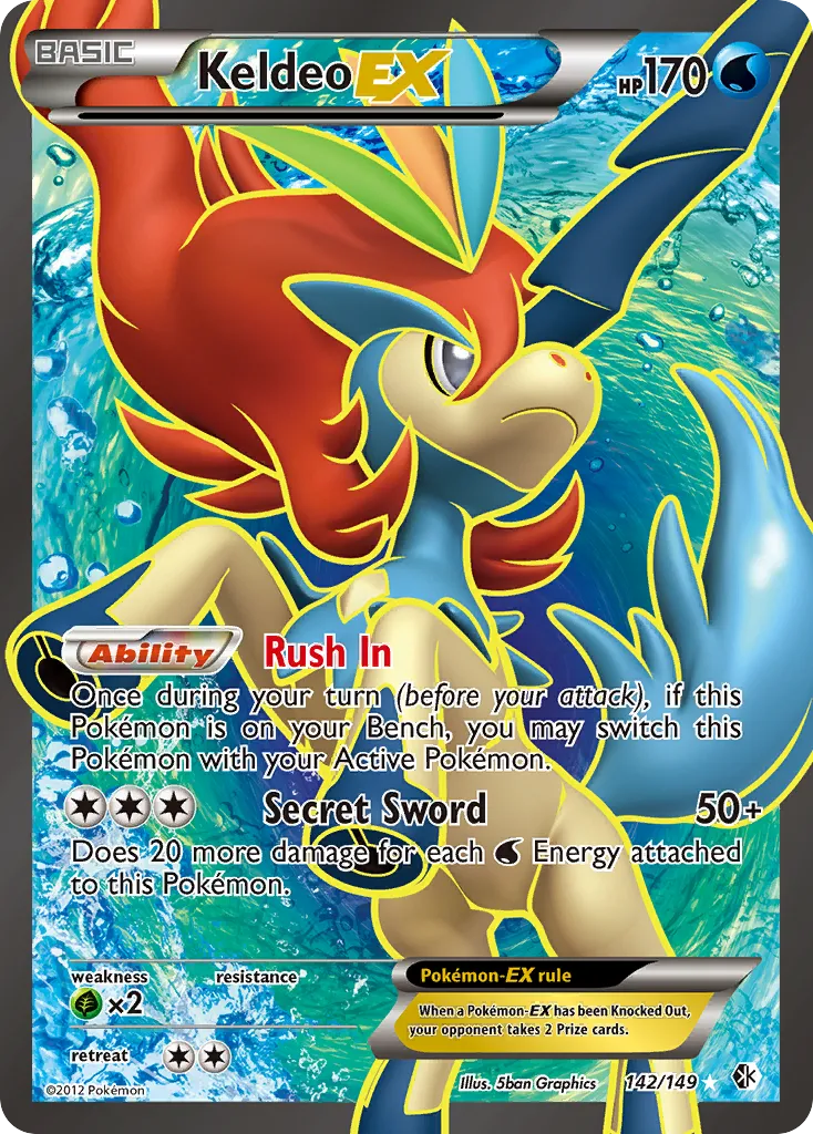 Keldeo EX — Boundaries Crossed — Pokemon