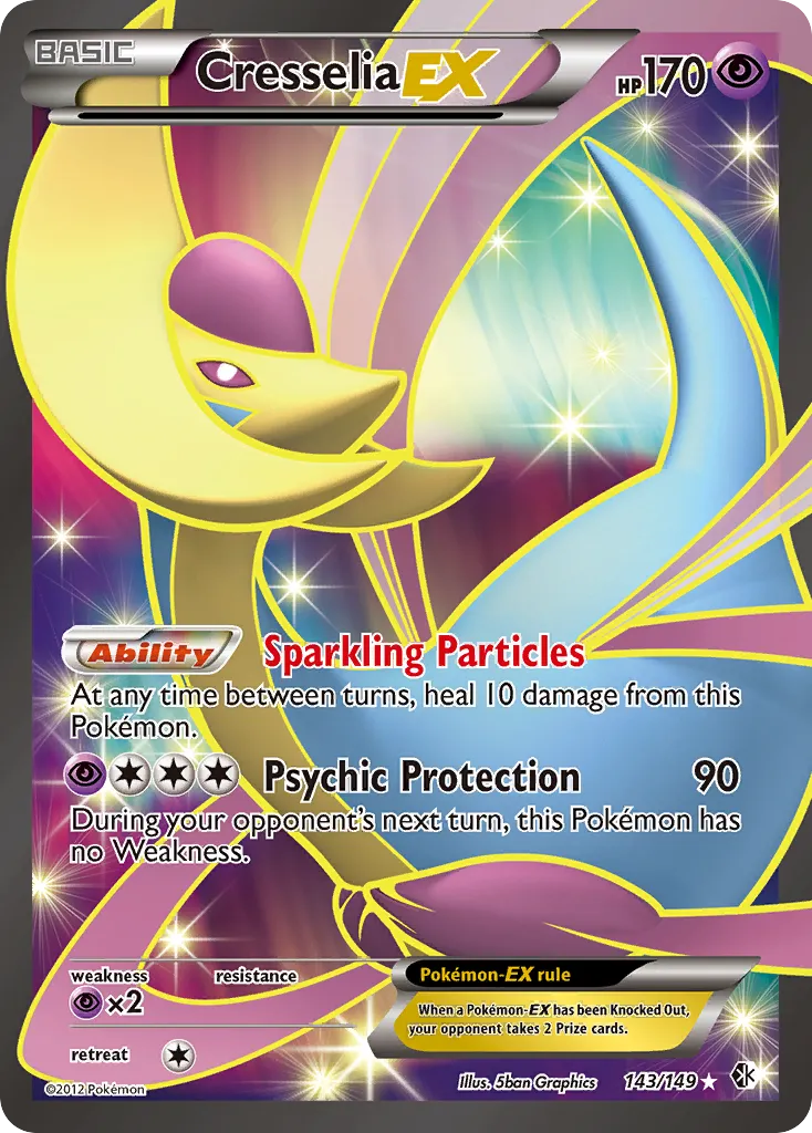 Cresselia EX — Boundaries Crossed — Pokemon