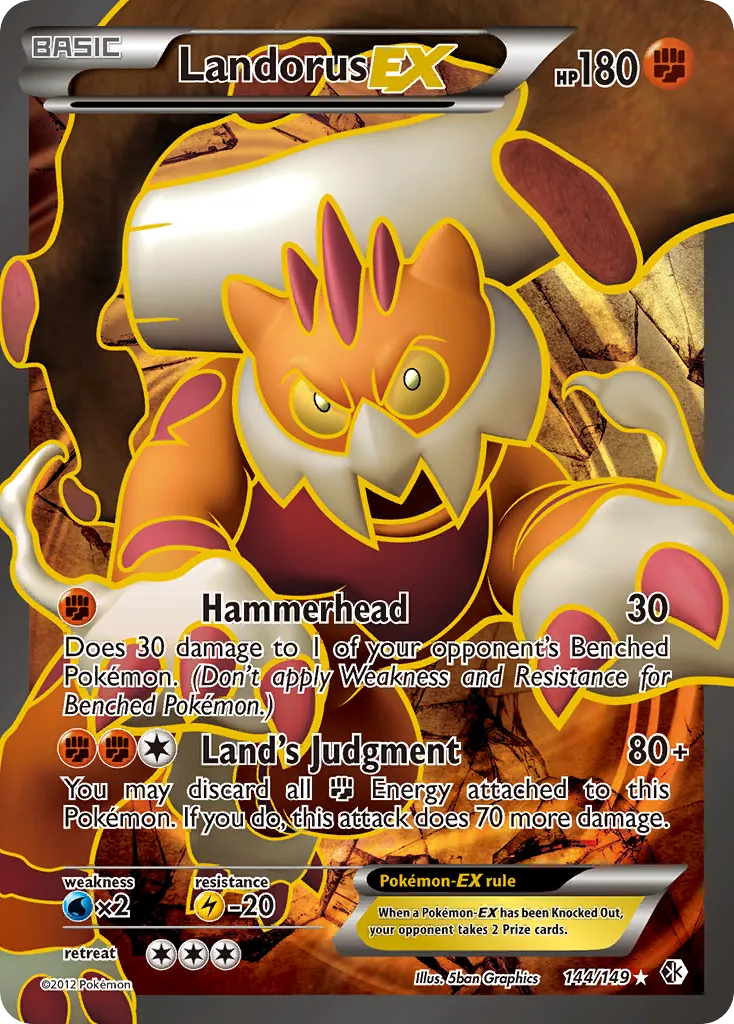 Landorus EX — Boundaries Crossed — Pokemon