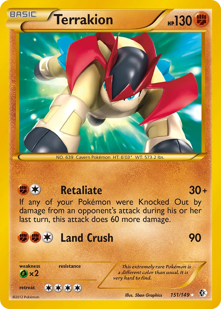 Terrakion — Boundaries Crossed — Pokemon