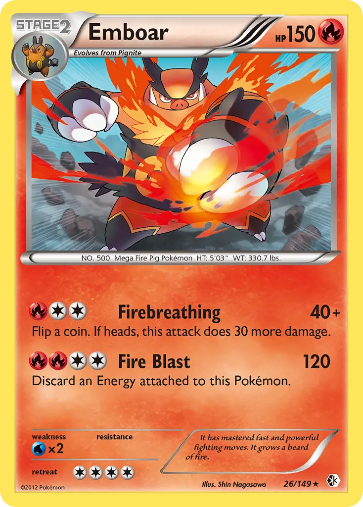 Emboar — Boundaries Crossed — Pokemon