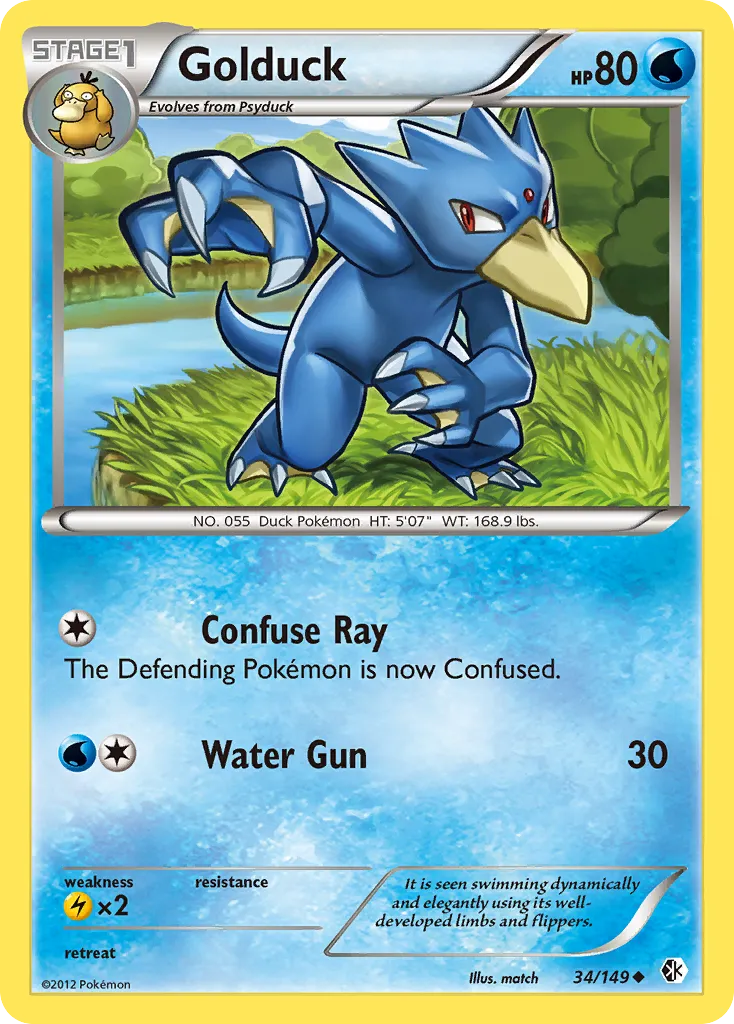 Golduck — Boundaries Crossed — Pokemon