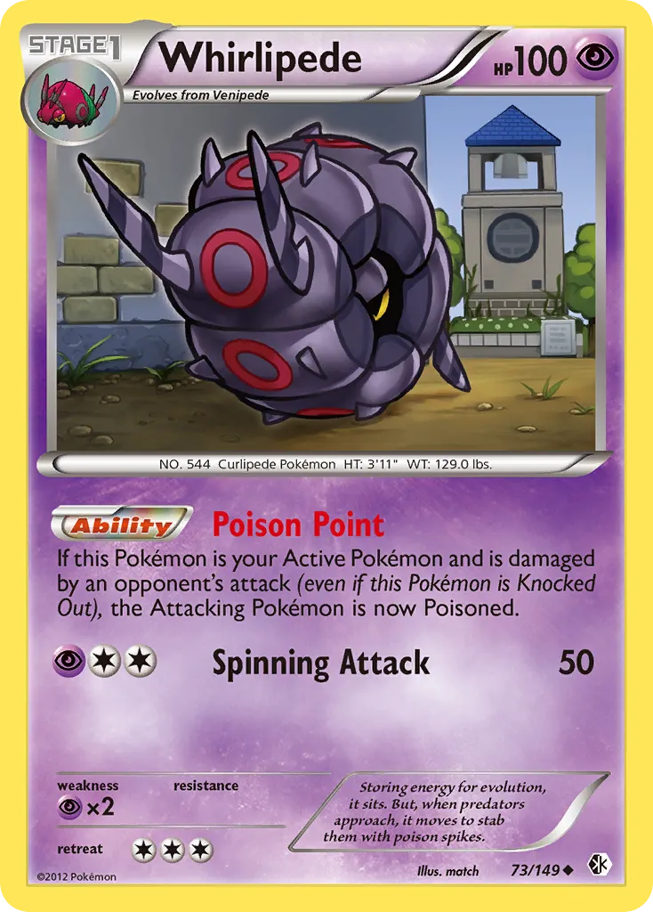 Whirlipede — Boundaries Crossed — Pokémon