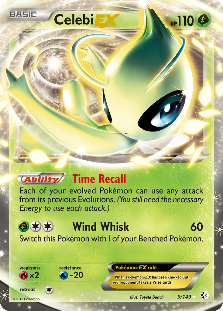 Celebi EX — Boundaries Crossed — Pokemon