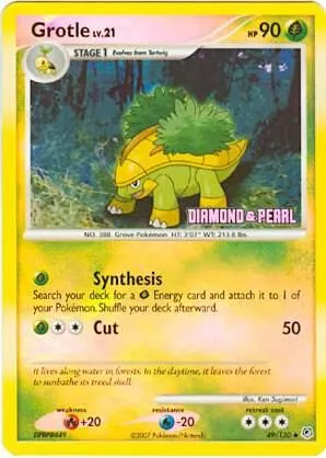 Grotle from Burger King Promos - Pokemon