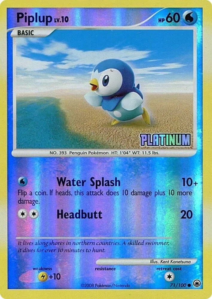 Piplup — Burger King Promos — Pokémon