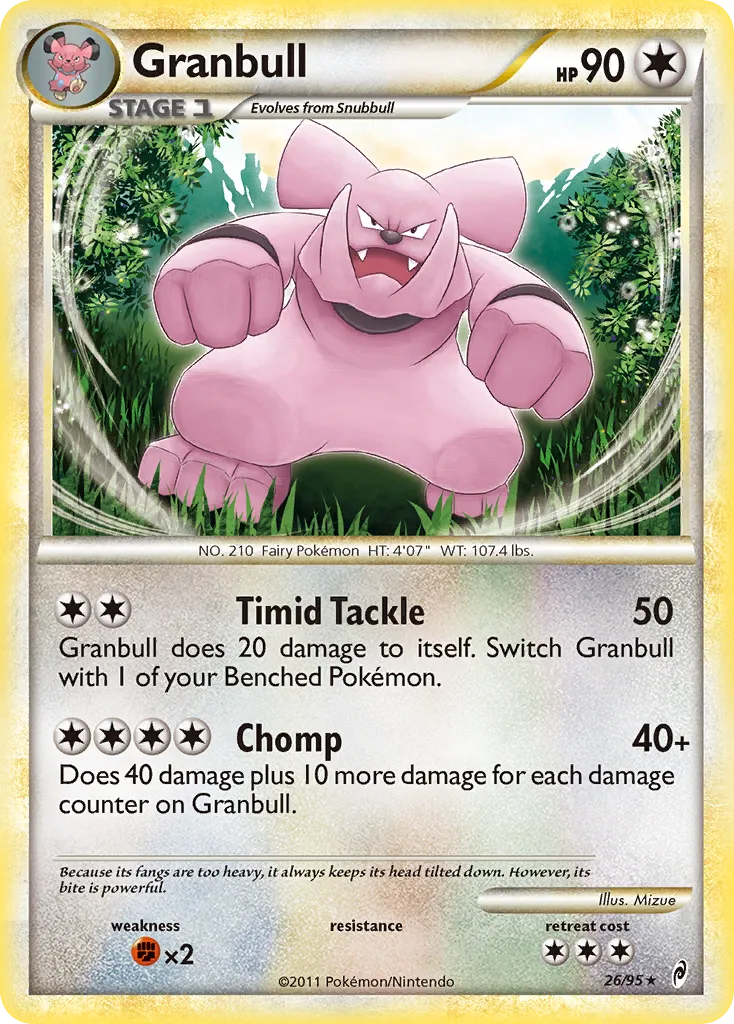 Granbull — Call of Legends — Pokémon