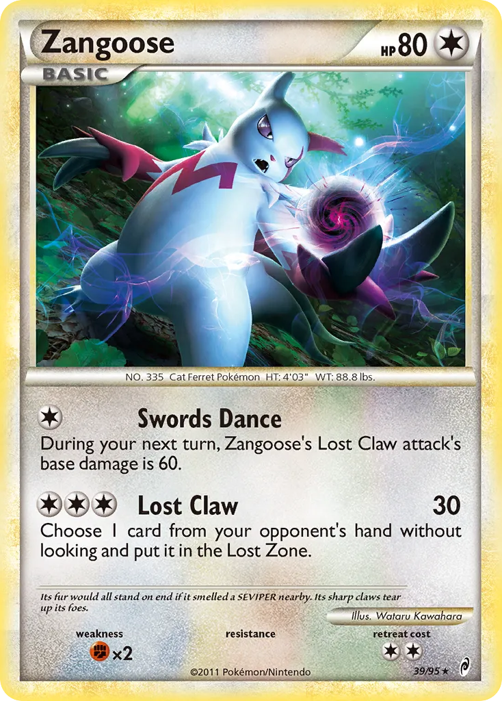 Zangoose — Call of Legends — Pokémon